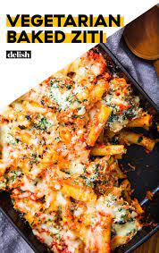 Treat Yourself To This Super Comforting Vegetarian Baked Ziti Recipe Vegetarian Dinners Vegetarian Recipes Dinner Vegetarian Recipes Healthy