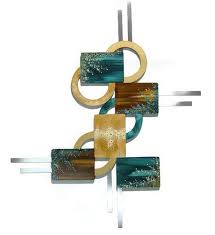 Shop devices, apparel, books, music & more. Desert Flower Geometric Teal And Brown Wall Sculpture With Metal Wall Sculptures Wood Wall Sculpture Stylish Wall Decor