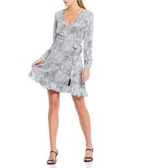 Gianni Bini Laura Snake Print Wrap Dress