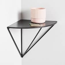 Outdoor plant wall shelf corner ledge shelves ideas wooden. Iris Corner Wall Shelf