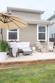 For your first diy patio project, save yourself some work and choose a pattern that doesn't require cutting the patio material. Perfect Diy Patio Ideas Projects The Budget Decorator