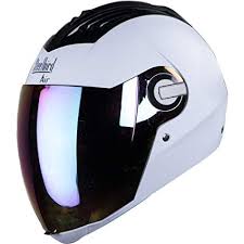 Steelbird Air Sba 2 Dashing White With Rainbow Visor 580 Mm