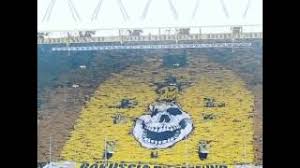 On a related note, dortmund hasn't lost a home match in the champions league all year. Yellow Wall Dortmund Fans Youtube