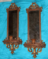 The perfect wedding gift ideas from this wall art fits any home design. Stunning Vintage Burwood Wall Mirror Sconces Candleholders Fy Home Interior L K Ebay Mirror Sconces Home Interiors And Gifts Mirror Wall