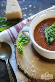 Pair it with delicious basil topped cheese on toast. Creamy Tomato Garlic Soup The Prairie Homestead