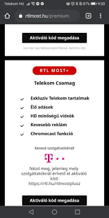 Tv + net + telefon (triple play), műholdas szolgáltatás: Rtl Most Plusz Aktivalo Kod