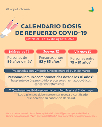 Jun 28, 2021 · las segundas dosis retrasadas y las terceras dosis de refuerzo fueron bien toleradas, según el preimpreso. Gobierno Anuncia Nuevo Calendario Para Dosis De Refuerzo Evopoli
