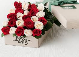 24 Red Roses In Our Signature Box Roses Only Red And White Roses Rose Gift Roses Only