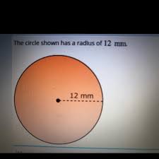 The Circle Shows The Radius Of 12mm What Is The Circumference Brainly Com