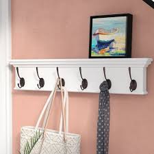 Amityville Wall Mounted Coat Rack Wall Mounted Coat Rack Wall Mounted Clothing Rack Coat Rack Shelf