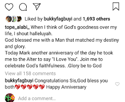 Tope alabi celebrates beautiful daughter as she graduates with flying colours. Tope Alabi And Her Husband Soji Alabi Celebrate Wedding Anniversary Photo Celebrities Nigeria