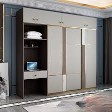 Having less stuff means everything in the room needs to be both gorgeous and practical. Light Luxury Wardrobe Sliding Door Home Bedroom With Dresser Integrated Modern Minimalist Combination Overall Wardrobe Wardrobe Wardrobes Aliexpress