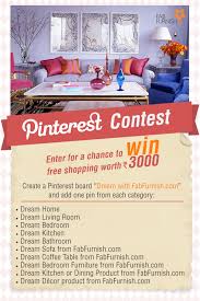 Participate In Our Exciting Pinterestcontest Dreamwithfabfurnish Enter The Contest In Three Simple Steps 1 C Dream Sofas Dream Decor Pinterest Contests