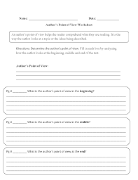 Most interviews are conducted in second person point of view. Point Of View Worksheets Author S Point Of View Worksheets