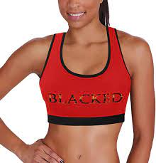 Blacked Sports Bra (XS) Red at Amazon Women's Clothing store