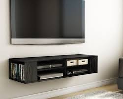 Black Tv Stand Console Modern Furniture Wall Mount Game Center Storage Cabinet Ex Muebles Flotantes Para Tv Muebles Para Pantallas Muebles De Entretenimiento