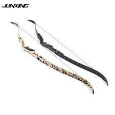 us 128 33 7 off f166 recurve bow 30 60 lbs length 64 inches in camo black with riser limbs string fit outdoor archery hunting shooting activity in