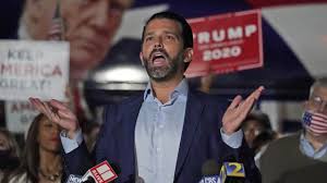 Donald trump jr speaking to republican supporters in atlanta, georgiaimage caption: Donald Trump Jr Tests Positive For Covid 19