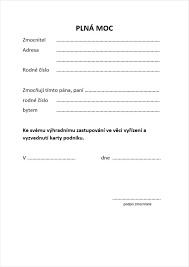 Plná moc lze udělit k jednomu konkrétnímu jednání (např. Karta Podniku Kde A Jak Si Ji Vyridit Kolik Stoji Datacho Cz