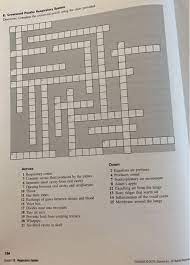 Crossword puzzles are for everyone. E Crossword Puzzles Respiratory System Directions Chegg Com