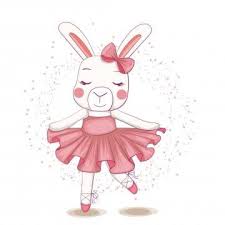 Vector Illustration Of Rabbit Cute Ballerina Rabbit Illustration Ballerina Png And Vector With Transparent Background For Free Download In 2020 Rabbit Illustration Bunny Artwork Bunny Watercolor