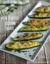 Feta Stuffed Zucchini Boats I Heart Kitchen Recipe Zucchini Boats Recipes Food