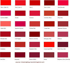 The Red Collection In 2019 Shades Of Red Color Different