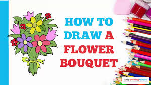 Vector art flower bouquet vector illustration clipart. How To Draw A Flower Bouquet In A Few Easy Steps Drawing Tutorial For Kids And Beginners Youtube