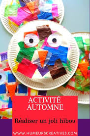 Acheter kit d'assiettes en carton de couleurs unies pour activités manuelles et bricolage en maternelle. Fabriquer Des Hiboux Avec Des Assiettes En Carton