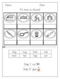 Cvc Rhyming Picture Sort Rhyme Worksheet Rhyming Pictures Rhyming Words Cvc Words