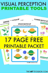 Free Visual Perception Packet The Ot Toolbox Visual Perceptual Activities Visual Perception Activities Visual Perception