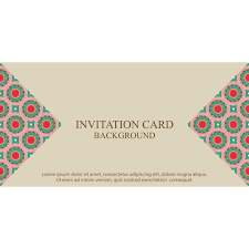Select from premium invitation card of the highest quality. Invitation Card Background Template With Boho Pattern 1361832 Download Free Vectors Clipart Graphics Vector Art