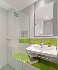 The owners of this catskills home coasted this bathroom's wainscoting in not one but two leafy shades of green: Amazingly Refreshing Lime Green Bathrooms That You Will Love Top Dreamer