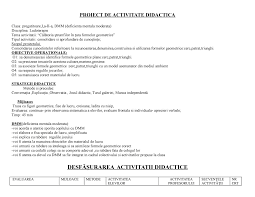 Din perspectiva elevului, sarcina didactica este relevanta in masura in care concentreaza sau extinde o incarcatura. Proiect De Activitate Didactica Ludoterapie 2 1 Proiect De Activitate Studocu