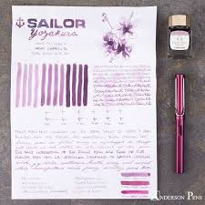 Thinkthursday Sailor Shikiori Yozakura Anderson Pens Pen And Paper Fountain Pen Ink