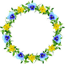 What kind of flower is a purple flower? Image Result For Images For Purple Flower Frame With Flowers Frame Circle Blue Png Clipart Full Size Clipart 664422 Pinclipart