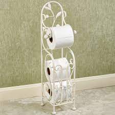 A toilet paper holder includes several parts: Cataloria Metal Toilet Paper Holder Stand