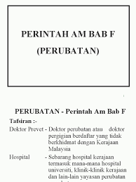 We are always happy to assist you. Perintah Am Bab F Perubatan