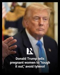 Speaking at the White House, President Donald Trump advised women to avoid  acetaminophen "during the entire pregnancy."