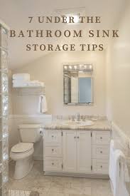 under bathroom sink storage and