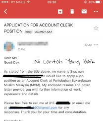 Contoh surat permohonan kerja melalui email. Contoh Surat Permohonan Kerja Email Indeday A