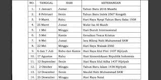 Kalendar disember bulan 12 2021. Ini Daftar Libur Nasional Dan Cuti Bersama 2016
