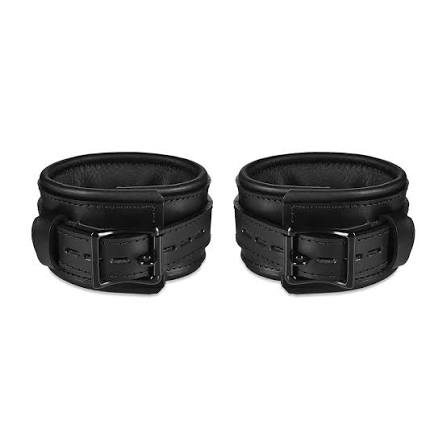 Leather Wrist & Ankle Cuffs Set