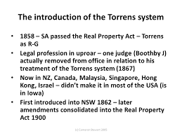 O certificate is guaranteed by statute, and with certain. Torrens System Introduction Prof Cameron Stewart Ppt Download