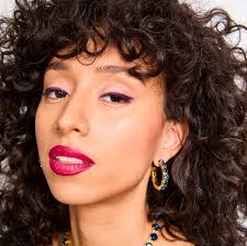 Daphne Dark Blue Crystal Hoops