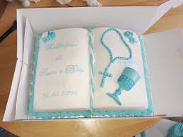 Torte Fondant Buch Taufe Kommunion Battesimo Kreuz Kelch Engel Junge Zwillinge Kommunion Torte Fondant Torten Kuchen Mit Fondant