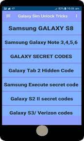 Galaxy_s unlock es una aplicación minúscula (la descarga apenas ocupa unos cuantos kilobytes), que nos permitirá desbloquear cualquier terminal galaxy s, . Galaxy Sim Unlock Tricks For Android Apk Download