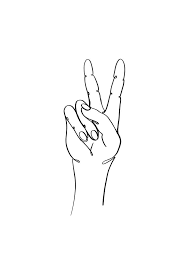 Black And White Peace Sign Hand Emoji Peace Sign Print Victory Hand Printable Symbol Of Peace One Etsy In 2020 Peace Sign Drawing Hand Art Drawing Peace Drawing