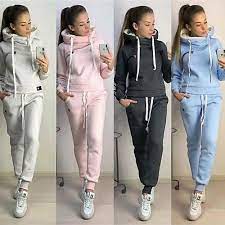 15 89 Women S 2 Piece Tracksuit Sweatsuit Jogging Suit Street Casual Winter Long Sleeve Pile Neck Fleece Warm Soft Fitness Running Jogging Sportswear Solid C In 2021 Tracksuit Women Warm Outfits Suits For Women