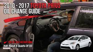 Need mpg information on the 2016 toyota prius c? 2010 2017 Toyota Prius Oil Change Guide Motivx Tools